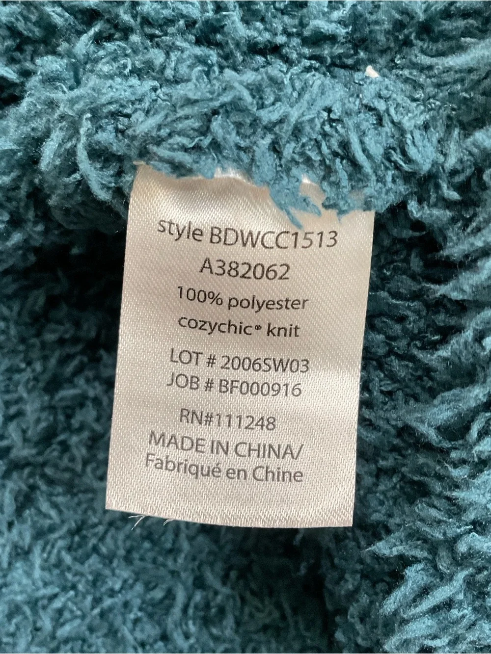 Barefoot Dreams CozyChic Boardwalk Cardigan in Deep Teal Size XS